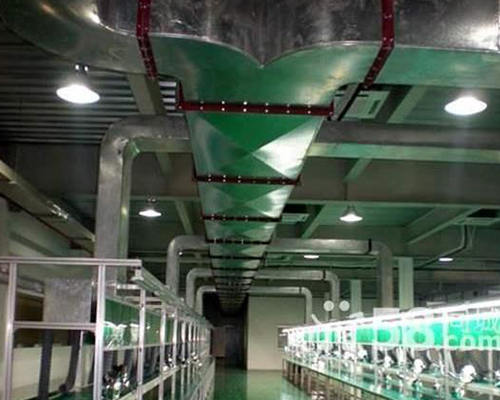 工廠車間除塵通風(fēng)安裝